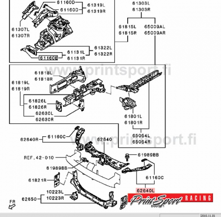 ETUVALON TAUSTAPELTI VASEN E10