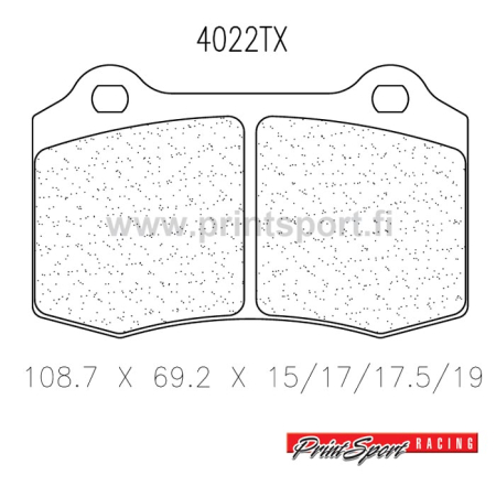 CL BRAKES JARRUPALAT 4022RC6E BREMBO CITROEN C2R2 FRONT E-SEOS